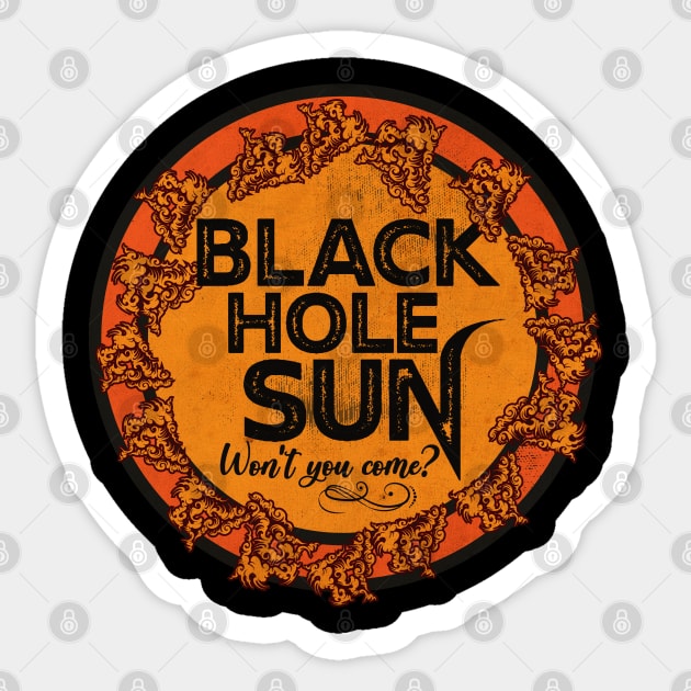 Black Hole Sun Sticker by CTShirts